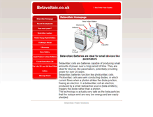 Tablet Screenshot of betavoltaic.co.uk